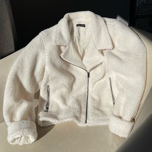 🤍SOLD🤍 Sherpa Moto Jacket